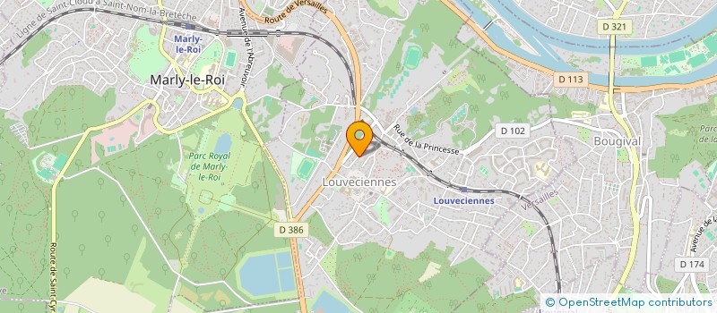 localisation de l'entreprise LA TROUPE DES MINUTES à LOUVECIENNES