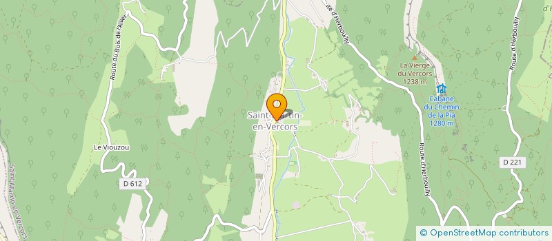 localisation de l'entreprise LA TROUPE DES NIGUEDOUILLES à SAINT-MARTIN-EN-VERCORS