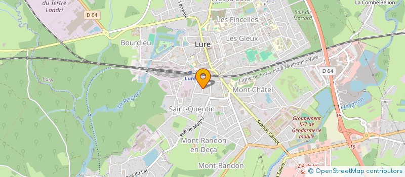 localisation de l'entreprise LA TROUPE DES PAILLETTES  LURE