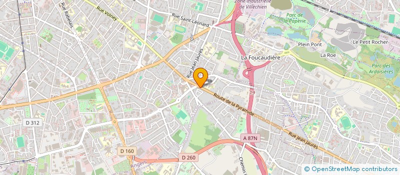 localisation de l'entreprise LA TROUPE  DESARTICULEE à ANGERS