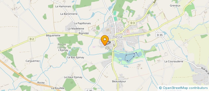 localisation de l'entreprise LA TROUPE DU BARAGOUINE  PLESSE