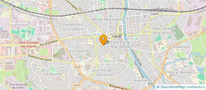 localisation de l'entreprise LA TROUPE DU LUNDI à LAVAL