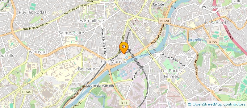 localisation de l'entreprise LA TROUPE DU PARPAING à LIMOGES