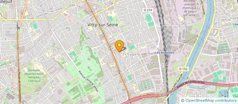 localisation de l'entreprise LA TROUPE DU PLATEAU à VITRY-SUR-SEINE