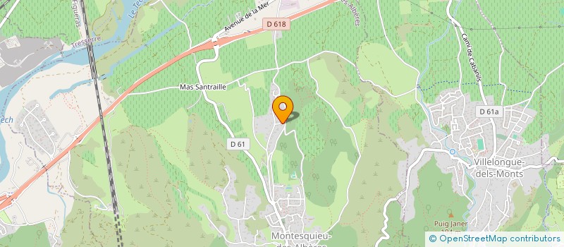 localisation de l'entreprise LA TROUPE DU RENARDEAU  MONTESQUIEU-DES-ALBERES