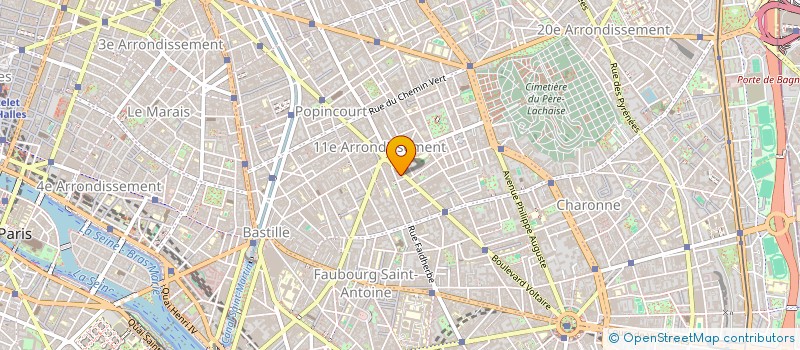 localisation de l'entreprise LA TROUPE ELEPHANTS ROSES à PARIS