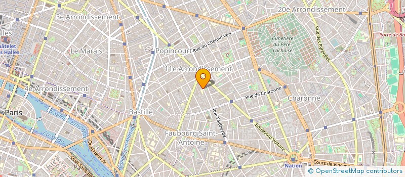 localisation de l'entreprise LA TROUPE EN BOIS  PARIS