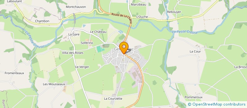 localisation de l'entreprise LA TROUPE INFERNALE  GENOUILLAC