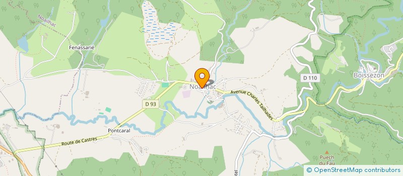 localisation de l'entreprise LA TROUPE LOUS DAL GANOUBRE  NOAILHAC