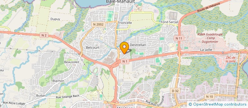 localisation de l'entreprise LA TROUPE NEMO  BAIE-MAHAULT