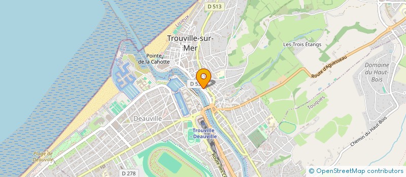 localisation de l'entreprise LA TROUVILLOISE à TROUVILLE-SUR-MER