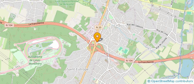 localisation de l'entreprise LA TRUFFE à LINAS