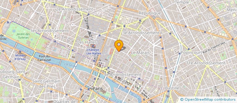 localisation de l'entreprise LA TRUFFE NOIRE à PARIS