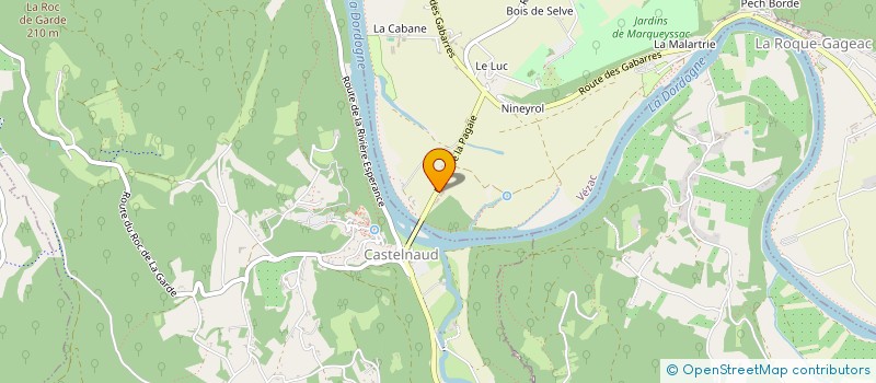 localisation de l'entreprise LA TRUFFE SARLADAISE  VEZAC