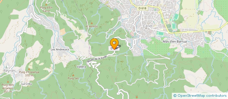 localisation de l'entreprise LA TRUFFIERE  CERET