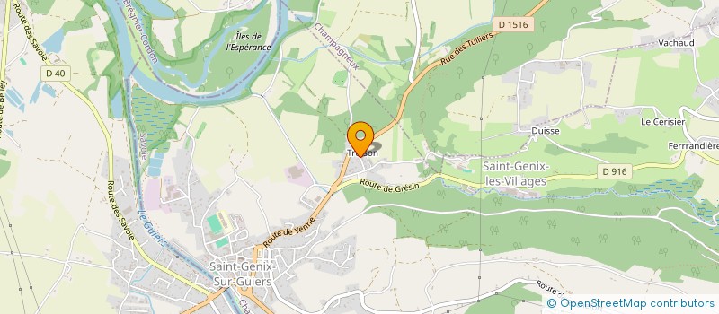 localisation de l'entreprise LA TRUISONNIERE  SAINT-GENIX-LES-VILLAGES