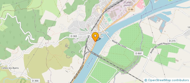 localisation de l'entreprise LA TRUITE à LA VOULTE-SUR-RHONE
