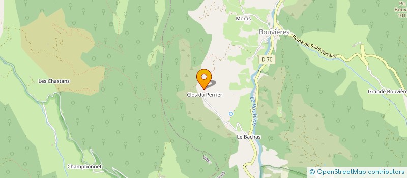 localisation de l'entreprise LA TRUITE DE BOURDEAUX  BOURDEAUX