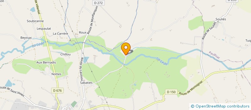localisation de l'entreprise LA TRUITE DE LA LEDE  LACAPELLE-BIRON
