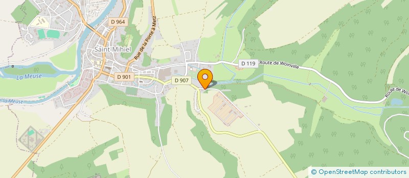 localisation de l'entreprise LA TRUITE QUI BOITE à SAINT-MIHIEL