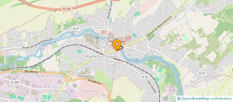 localisation de l'entreprise LA TRUITE SAUMONEE  MAGNAC-SUR-TOUVRE