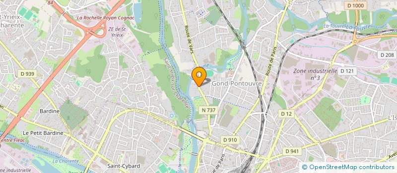 localisation de l'entreprise LA TRUITE SAUMONEE  GOND-PONTOUVRE