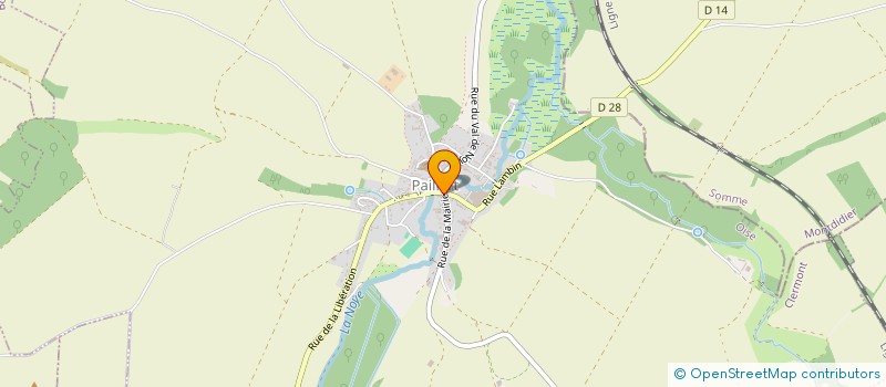 localisation de l'entreprise LA TRUITE VAGABONDE  PAILLART