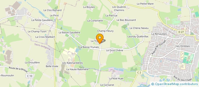 localisation de l'entreprise LA TRUNAIS  BETTON