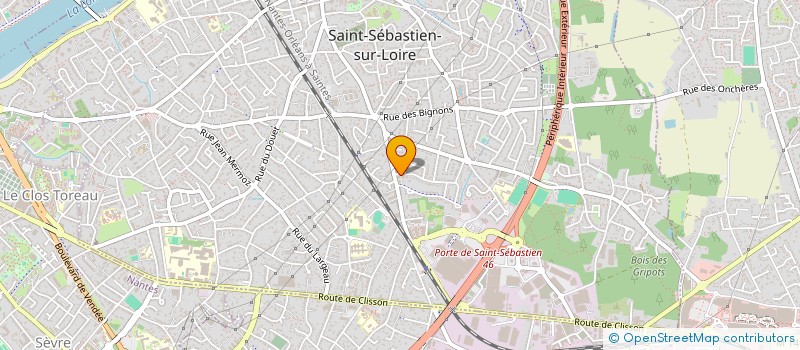 localisation de l'entreprise LA TRYBU  SAINT-SEBASTIEN-SUR-LOIRE