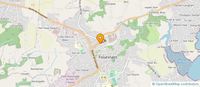 localisation de l'entreprise LA TS  FOUESNANT