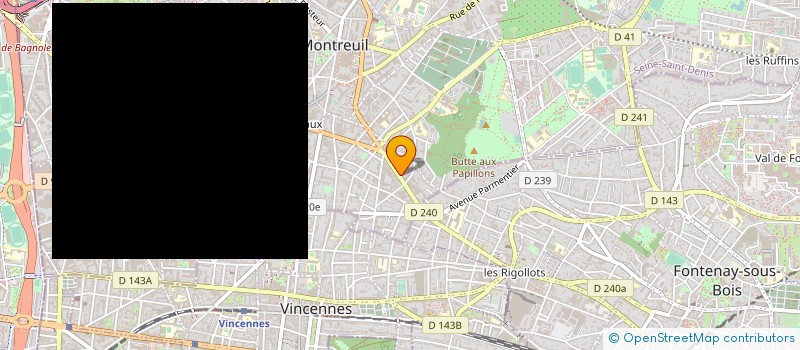 localisation de l'entreprise LA TUBULE à MONTREUIL