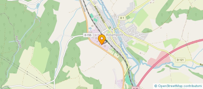 localisation de l'entreprise LA TUFFIERE à ROLAMPONT