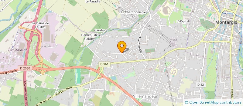 localisation de l'entreprise LA TUILERIE  VILLEMANDEUR