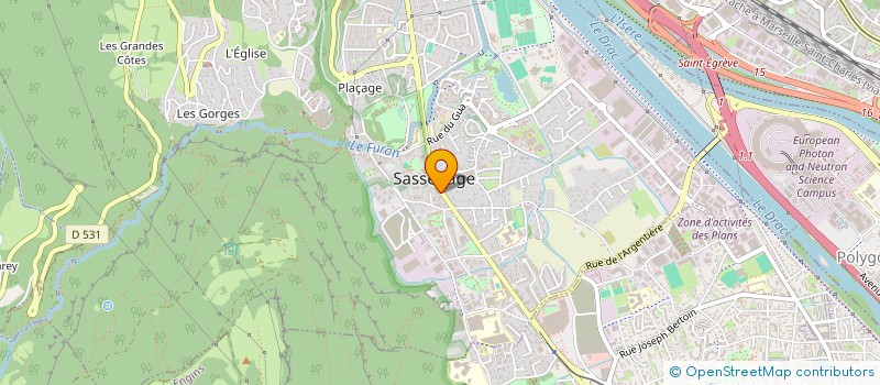 localisation de l'entreprise LA TUILERIE  SASSENAGE