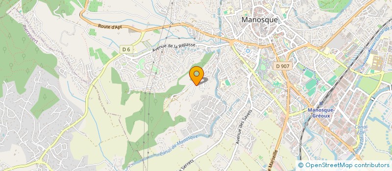 localisation de l'entreprise LA TUILERIE à MANOSQUE