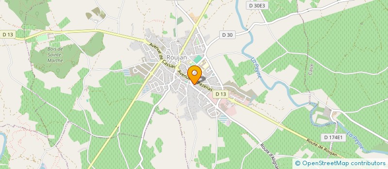 localisation de l'entreprise LA TUILERIE  ROUJAN