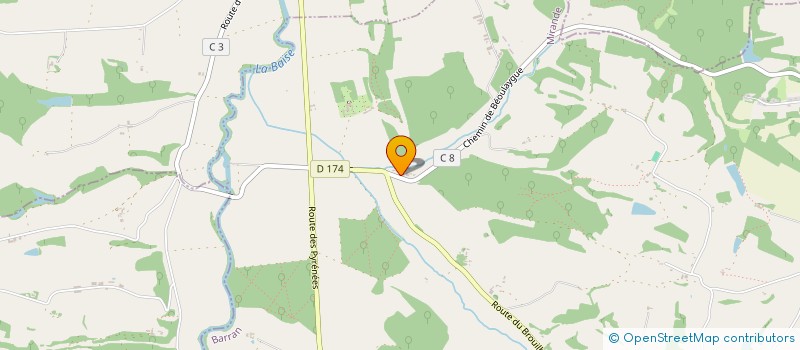 localisation de l'entreprise LA TUILERIE  ORDAN-LARROQUE