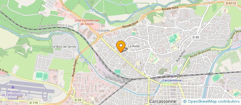localisation de l'entreprise LA TUILERIE à CARCASSONNE