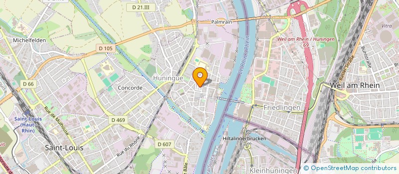 localisation de l'entreprise LA TUILERIE  HUNINGUE