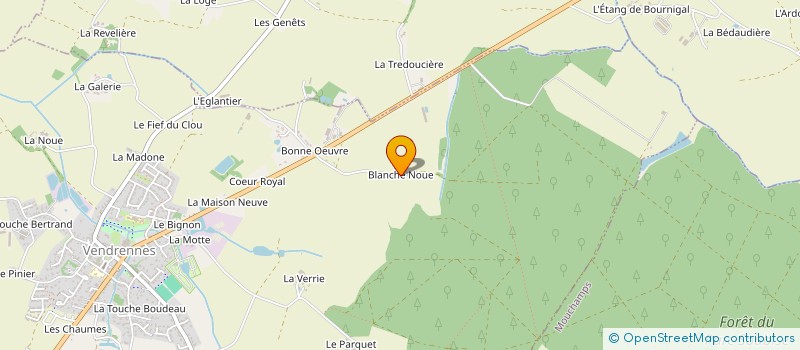 localisation de l'entreprise LA TUILERIE DE BLANCHE NOUE à VENDRENNES