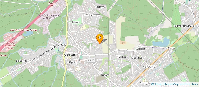 localisation de l'entreprise LA TUILIERE 1  CESTAS