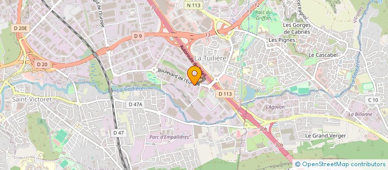 localisation de l'entreprise LA TUILIERE 13 à VITROLLES