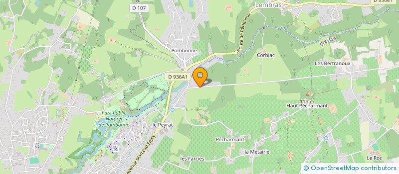 localisation de l'entreprise LA TUILIERE à BERGERAC