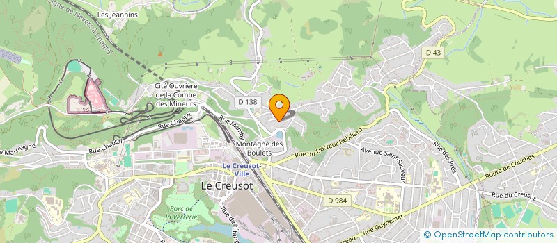 localisation de l'entreprise LA TULIPE à LE CREUSOT