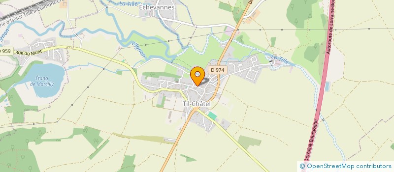 localisation de l'entreprise LA TULIPE  TIL-CHATEL