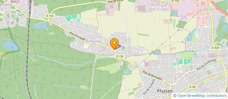 localisation de l'entreprise LA TULIPE  RICHWILLER