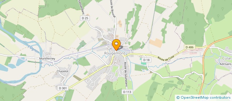 localisation de l'entreprise LA TULIPE CONSTRUCTION  ROUGEMONT