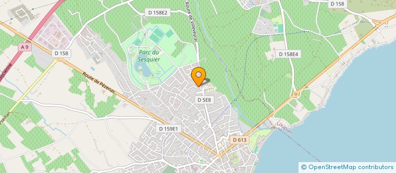 localisation de l'entreprise LA TULIPE D'OR à MEZE