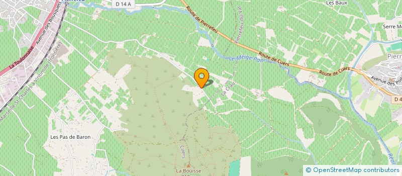 localisation de l'entreprise LA TULIPE NOIRE  CUERS