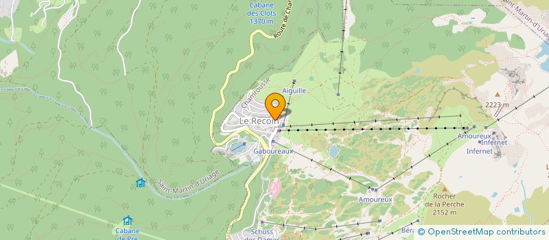 localisation de l'entreprise LA TUNE DE L'OURS  CHAMROUSSE